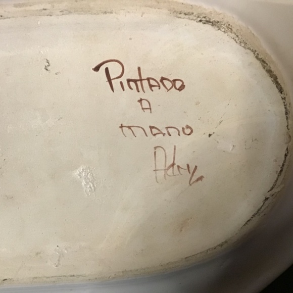 Rare Find- Butter Cheese Lidded Dish Pottery Hand Painted Cottagecore House. - Picture 9 of 11